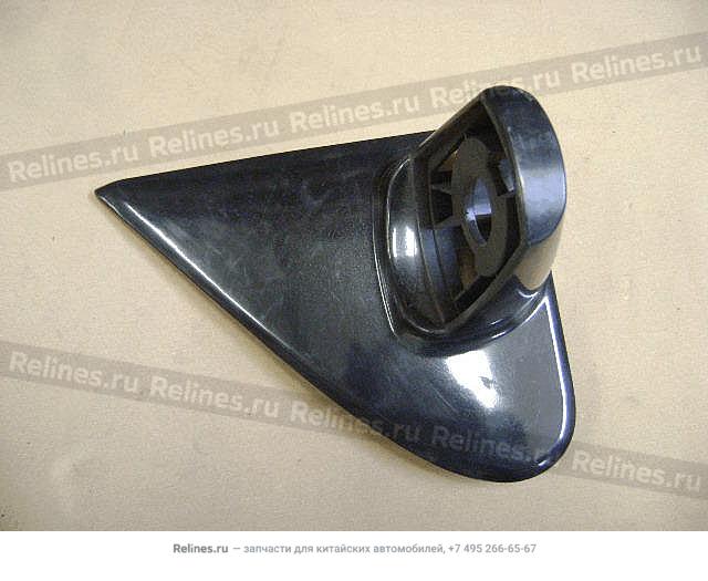 Triangular base plate-door mirror LH