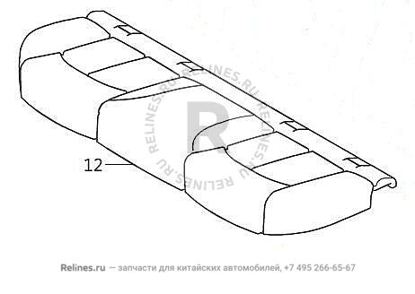 Cushion assy,RR row seat cushion - 705310***PXAFK