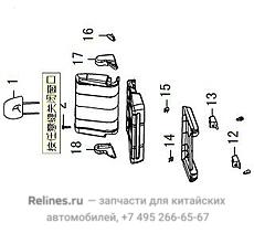 Seat assy middle row One people - 700021***8-0087