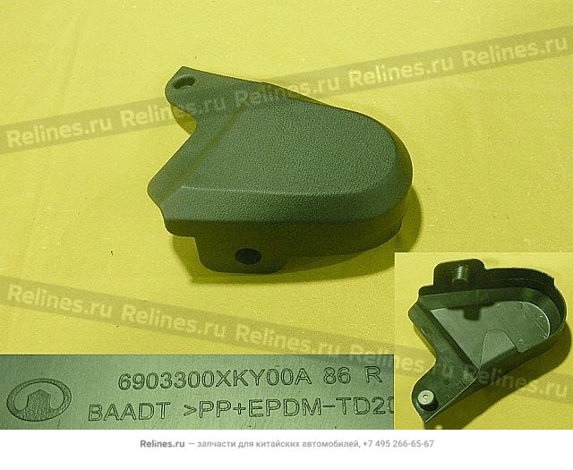 Backrest assy RR seat(leather) - 690330***00A86