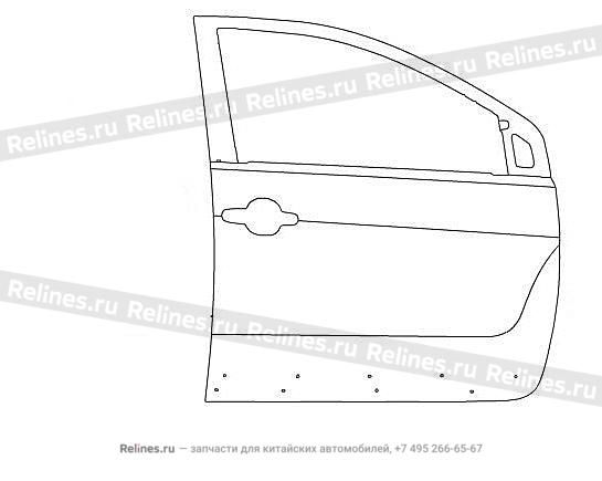 FR door assy RH