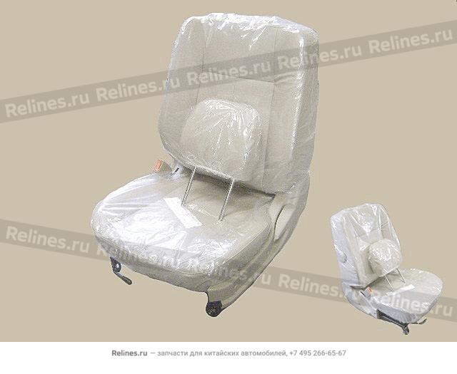 FR seat assy LH(manual leather grayish) - 6800100-***-C1-1213