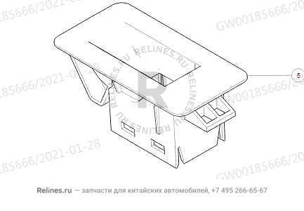 Sw panel RR door glass RH - 37464***V08B