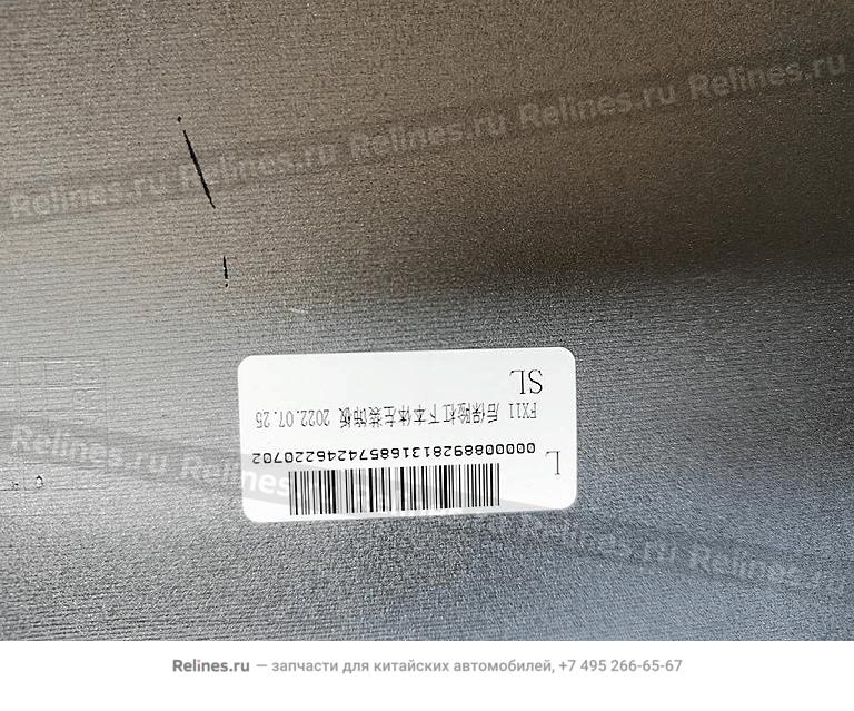 Полоса заднего бампера нижняя левая