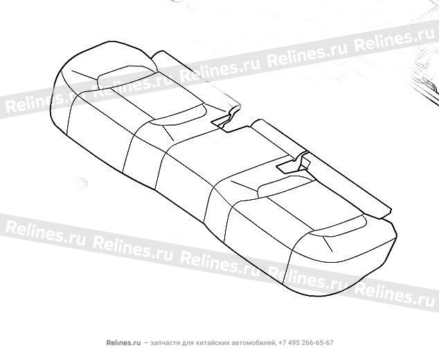 Подушка заднего сиденья в сборе - 700010***04A86