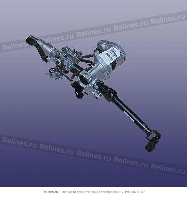 Electrical steering column with i-shaft