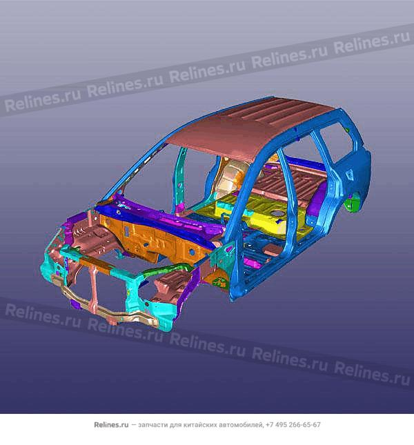 Vehicle body frame