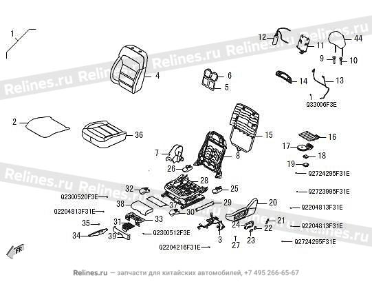 Driver seat assy - 680003***08B86