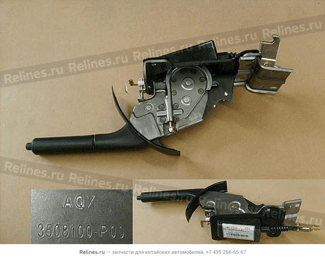 Handle assy parking brake(black) - 350810***0-0804