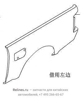 Панель кузова боковая правая