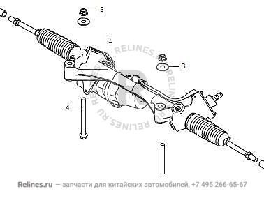 Рейка рулевая в сборе - 34111***V86A