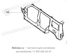 Панель кузова боковая левая
