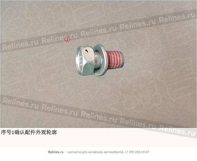 Hex bolt w/washer - ZMQ15***14J-D