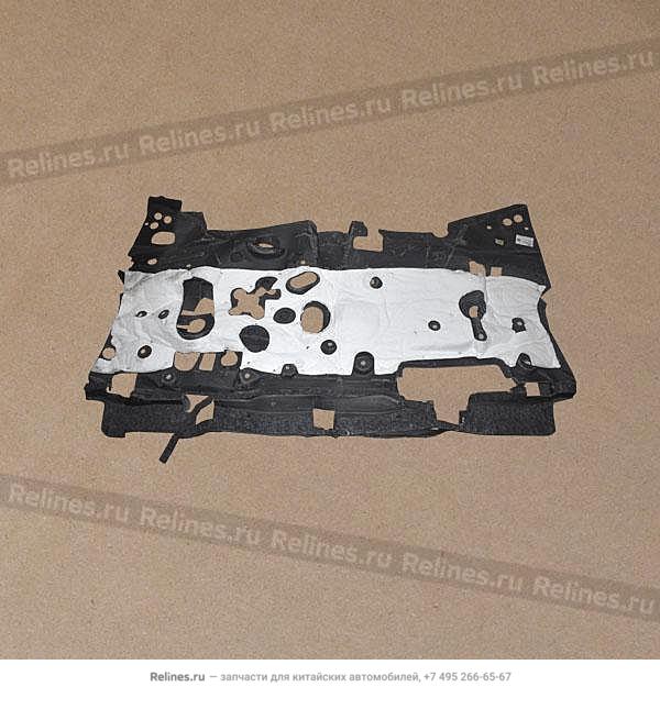 Shock absorption cushion-retaining plate