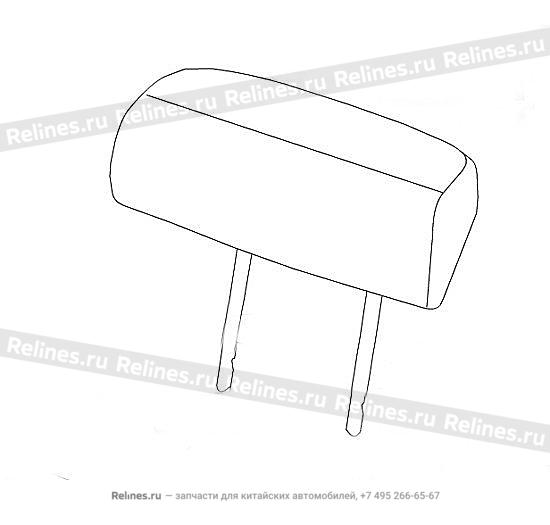 RR double seat midle headrest