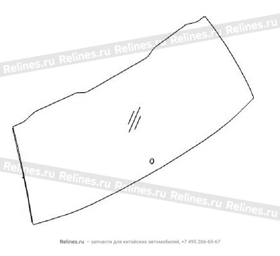 Стекло двери отделения багажного - 63031***V08A