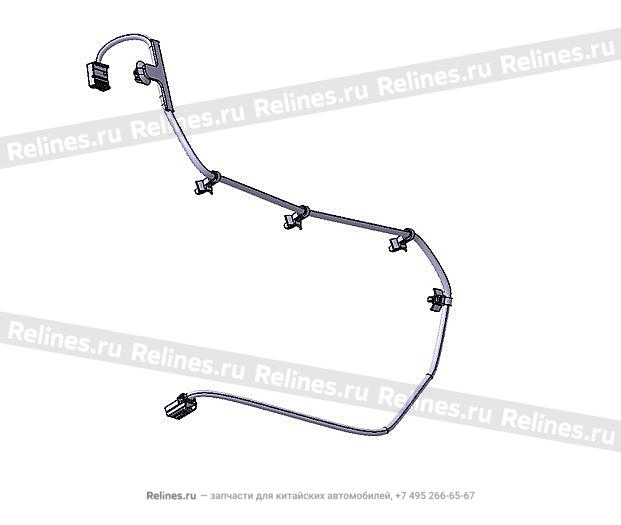 Driver seat backrest harness assy