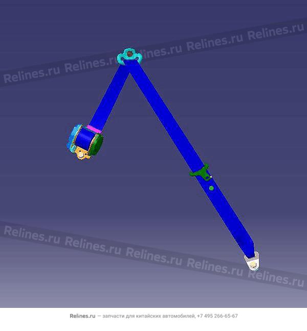 Ремень безопасности сиденья заднего левого J69 - J69-***010