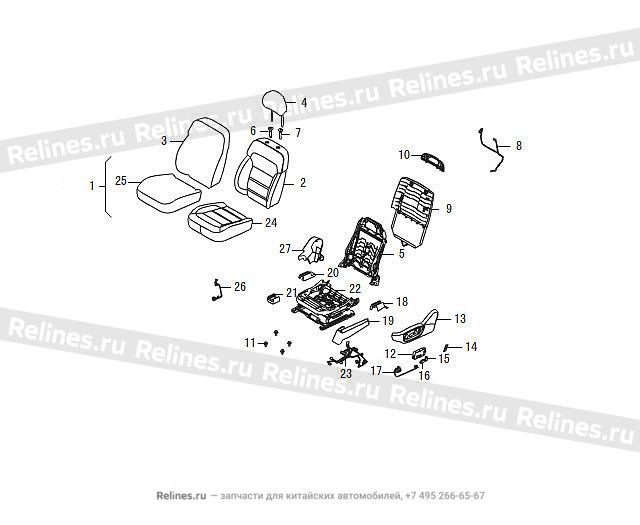 FR seat assy LH - 680045***09AE3