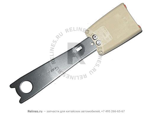 Latch plate assy - FR safety belt RH