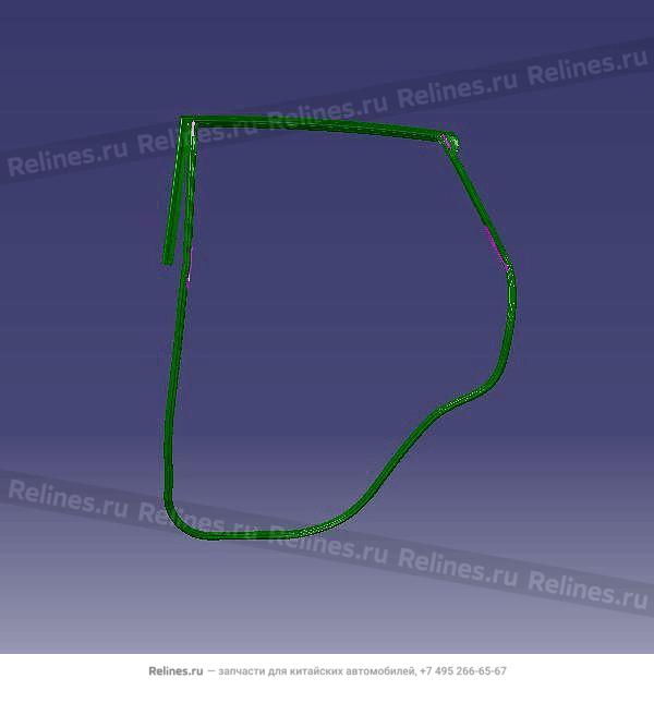 Уплотнитель двери задней левой - T15-***110