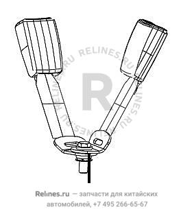 Double end lock assy-rr seat belt RH - 5812160***8-00CR