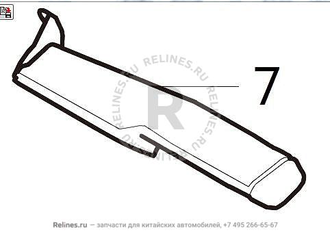 Roof air duct no.2,RH - 81231***V08A