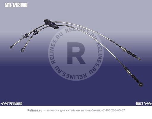Трос переключения передач (МКПП) - M11-***090