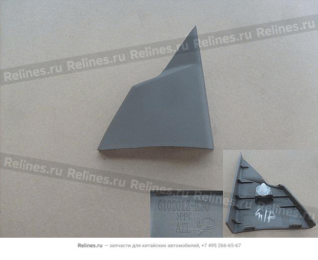 Triangular panel-door mirror RH - 610201***0-00CC