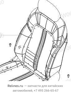 Обшивка спинки сидения водителя