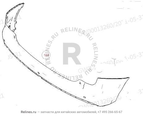 Бампер задний основа - 28041***T01AS