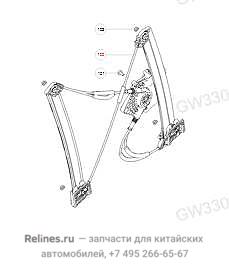 Стеклоподъемник двери передней правой в сборе - 61043***T10A