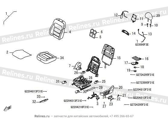 Driver seat assy - 680060***08B86