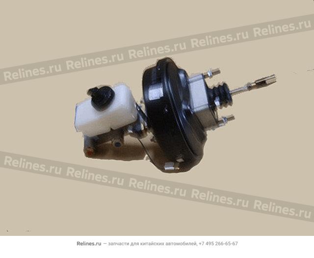 Vacuum booster w/brake master cylinder a - 3540***B14