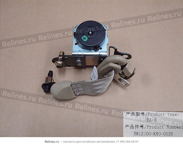 RR seat belt assy RH - 581220***0-003S