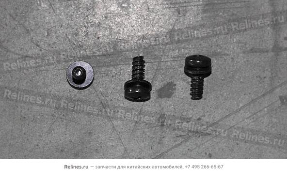 Cross slotted head screw & plain washer assy. - Q220***AF31