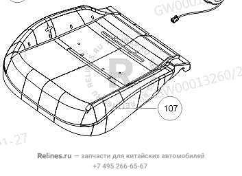 Подушка сиденья водительского - 690365***10A8P