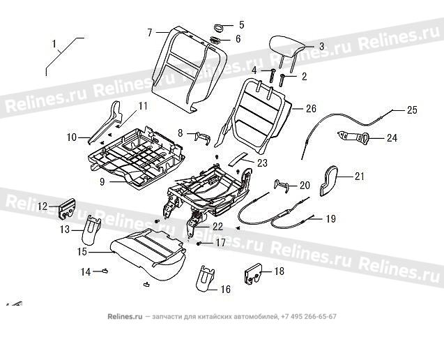 RR single seat assy - 705030***16B86