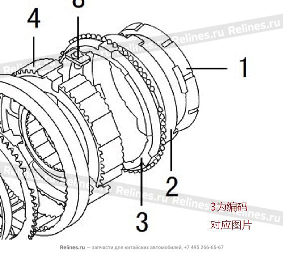 Otr bevel ring 1ST&2ND gear - 17081***M51A