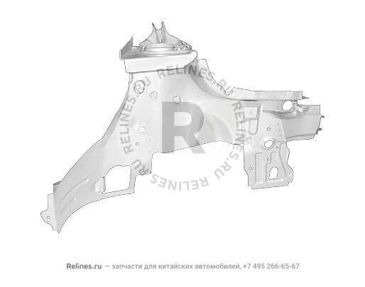 Брызговик лонжерона правый - S11-8***00-DY