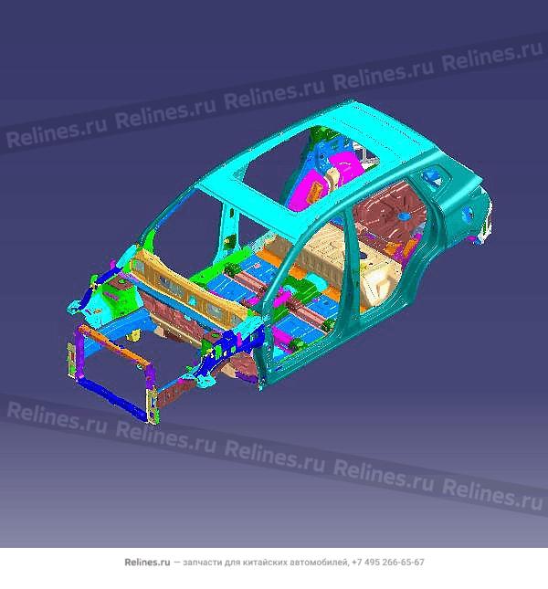 Vehicle body frame