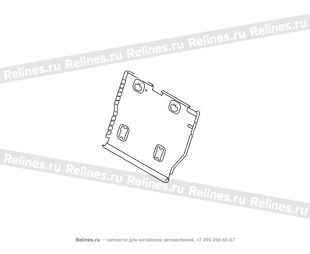 Trim plate mid seat backrest LH