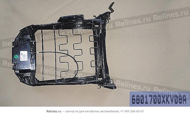 Driver seat backrest frame assy