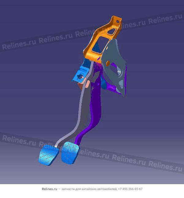 Brake pedal assy - T15-***010