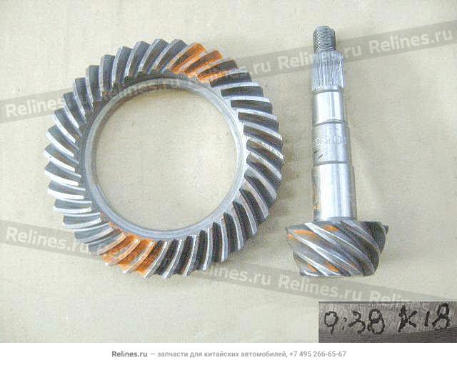 Комплект шестерен РЗМ (главная пара) (38:9) - 24022***00-A1