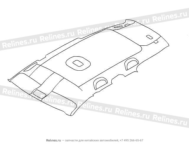 INR trim panel assy roof panel no.5 - 570250***36AD4