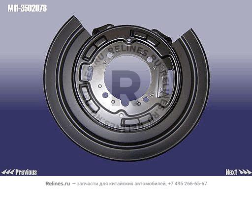 Кожух прав. защит.тормозного суппорта мет. - M11-***078