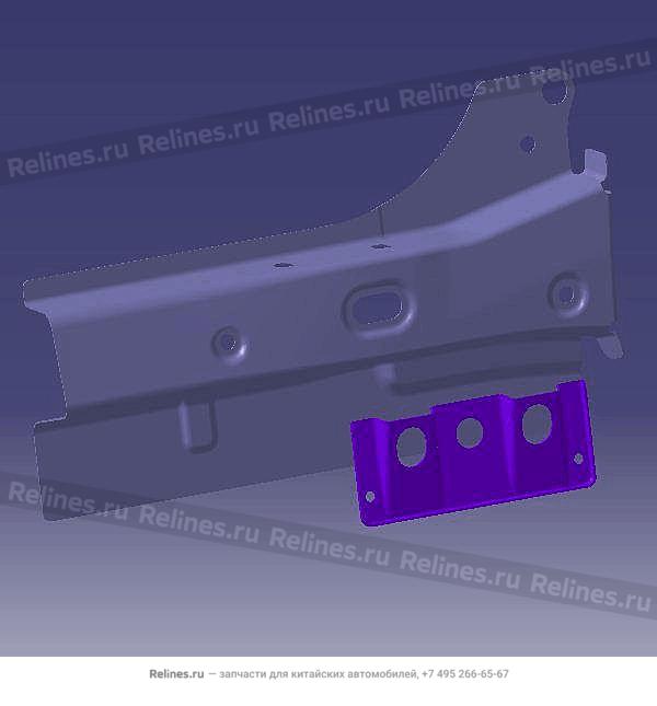 FR connecting plate-rr carling RH