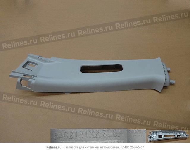 UPR guard plate assy-b pillar LH - 540213***16AD4