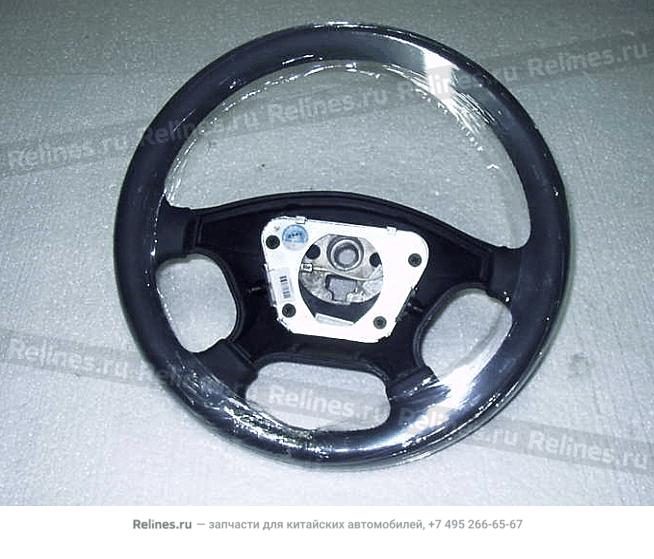 Steering wheel assy.(4-SPOKE,leather)